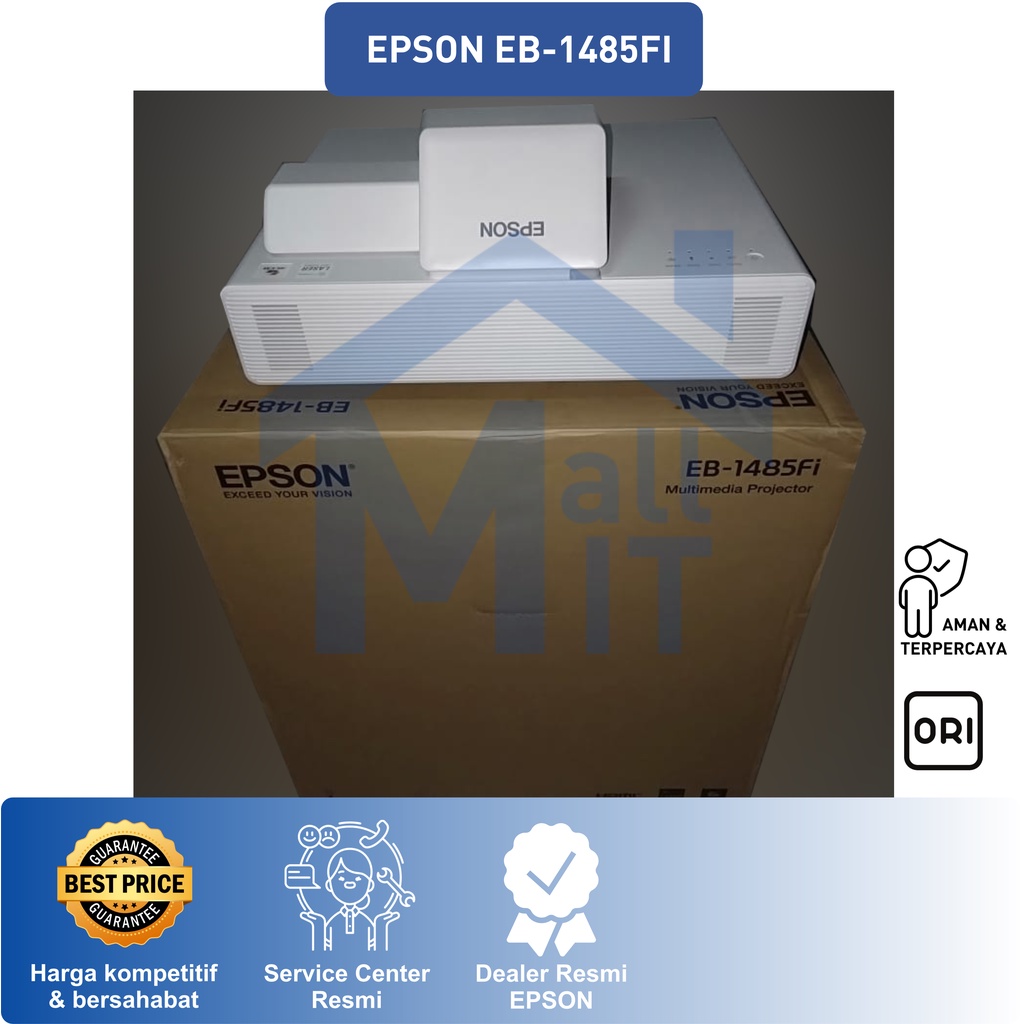 (PACKING KAYU) PROYEKTOR EPSON INTERAKTIF EB-1485FI EB1485FI EB 1485FI INTERACTIVE