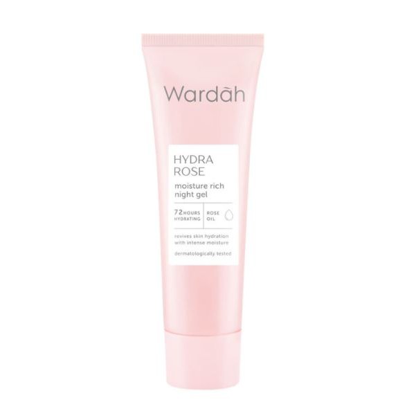 ☘️Yuri Kosmetik☘️ WARDAH Hydra Rose Moisture Rich Night Gel