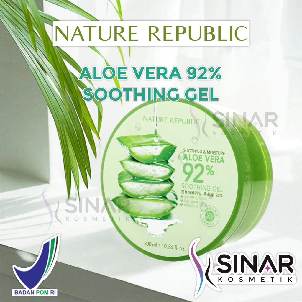 Nature Republic Aloe Vera 92% Sooting Gel 300ml (Jar)
