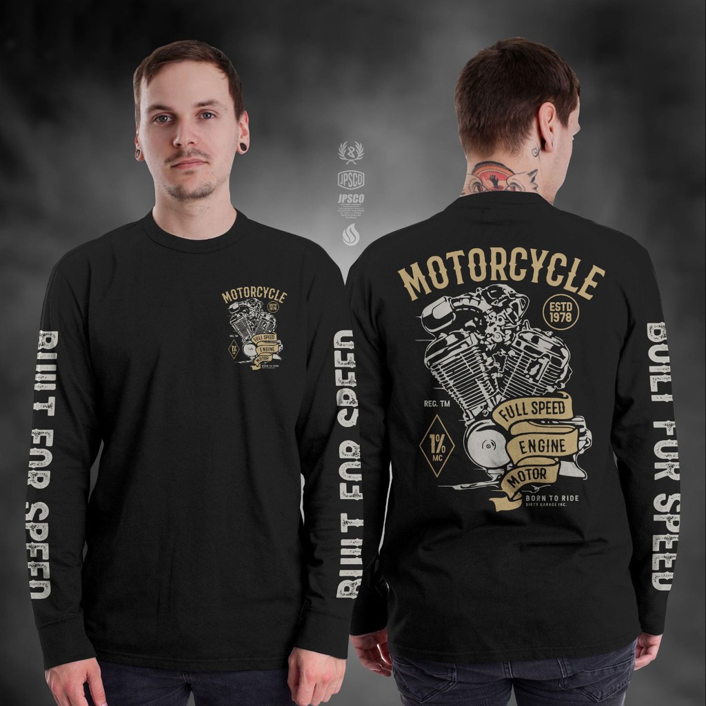 KAOS MOTOR BIKERS BROTHERHOOD BUIL FOR SPEED PAKAIAN PRIA