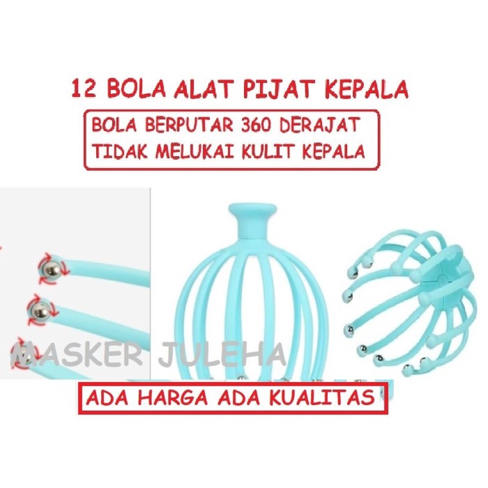 SAKIT KEPALA ? 12 BOLA ALAT PIJAT KEPALA REFLEKSI AKUPUNTUR TERAPI