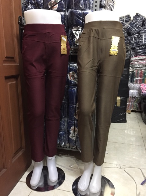 Celana Basic Jumbo XXXL Polos Wanita Import Katun Melar Nyaman