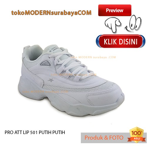 PRO ATT LIP 501 PUTIH PUTIH sepatu wanita casual sepatu sneakers