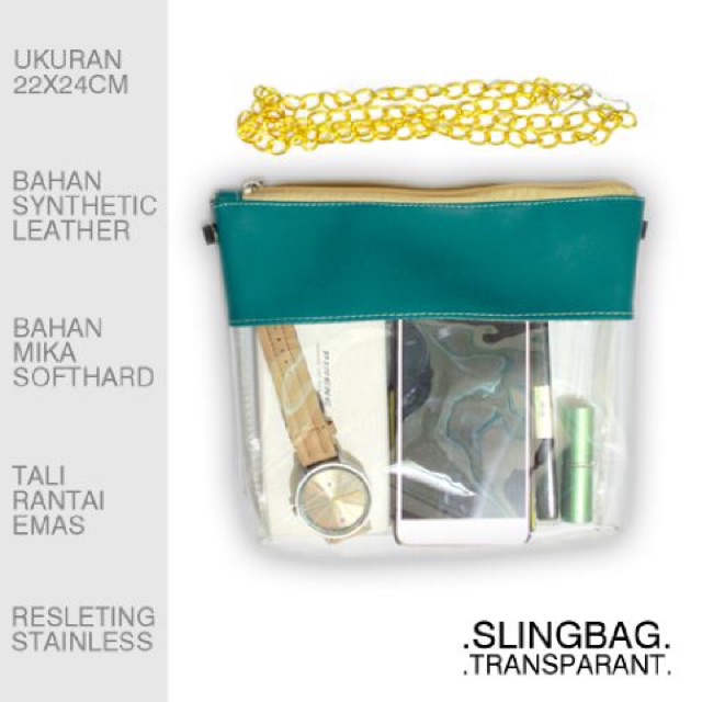 (Murah) Sling bag transparan
