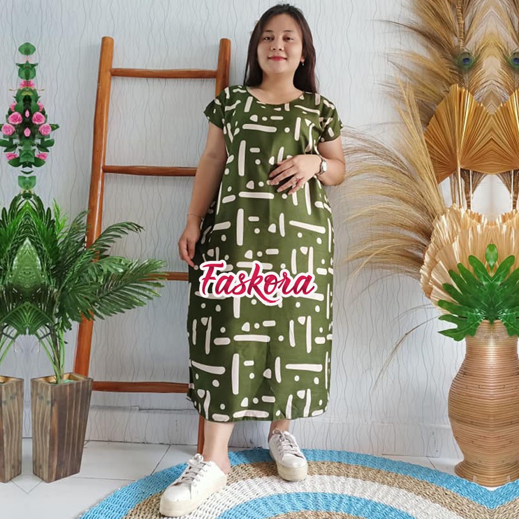 Daster Wanita Kekinian Jumbo Morse / Daster Bumil Kekinian Baju Hamil / Daster Termurah Bahan Adem