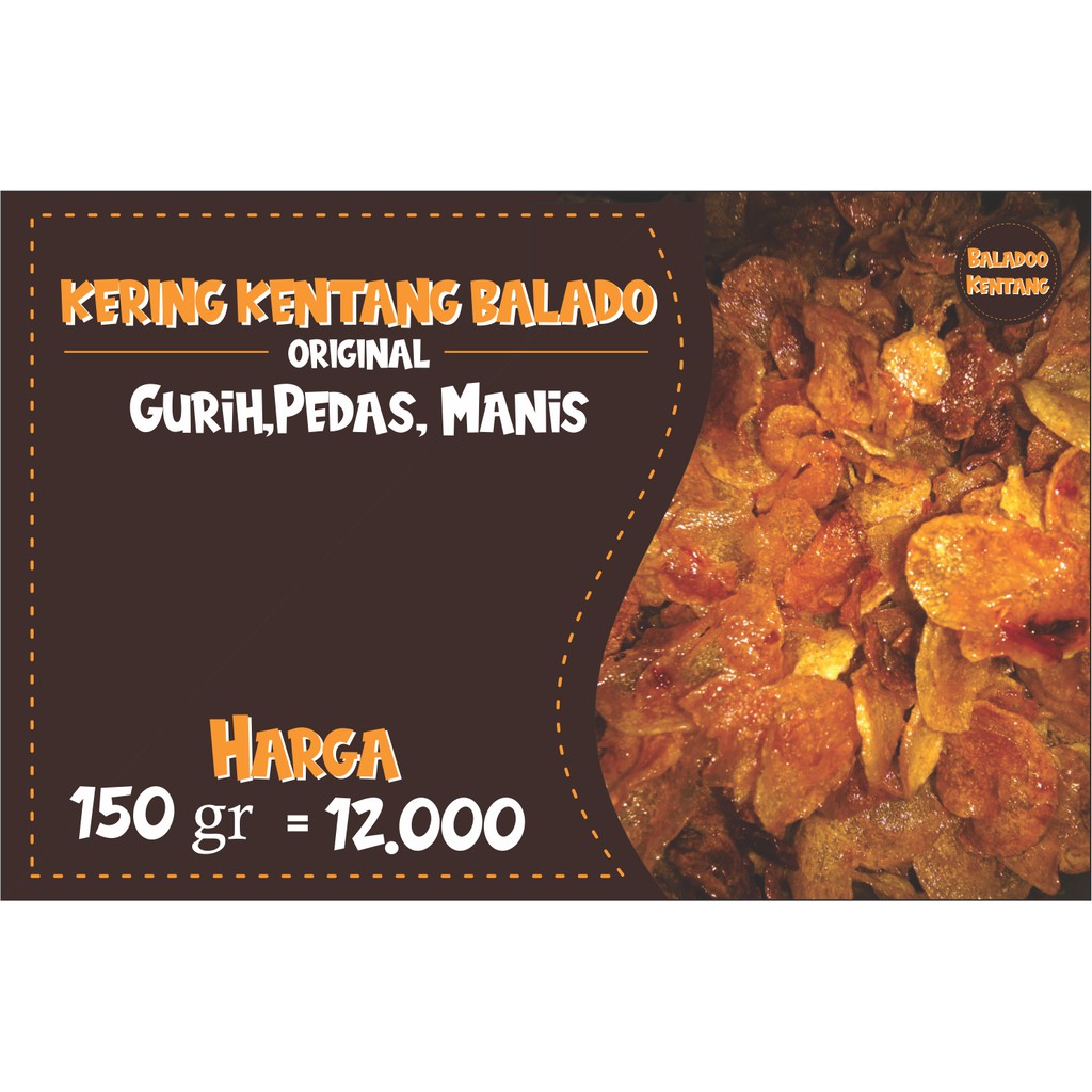 

KERING KENTANG BALADO 150 gr