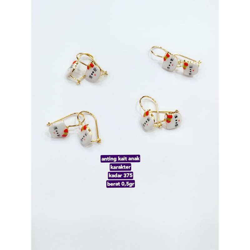 anting kait anak hello Kitty