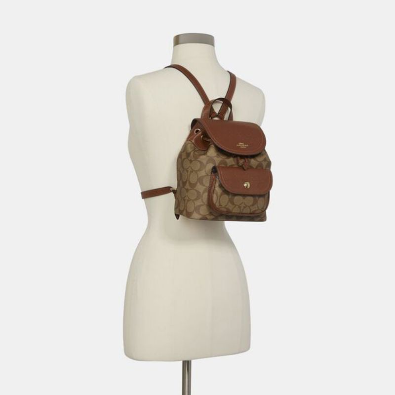 Coach Pennie Backpack 22 In Signature Canvas (C4120)