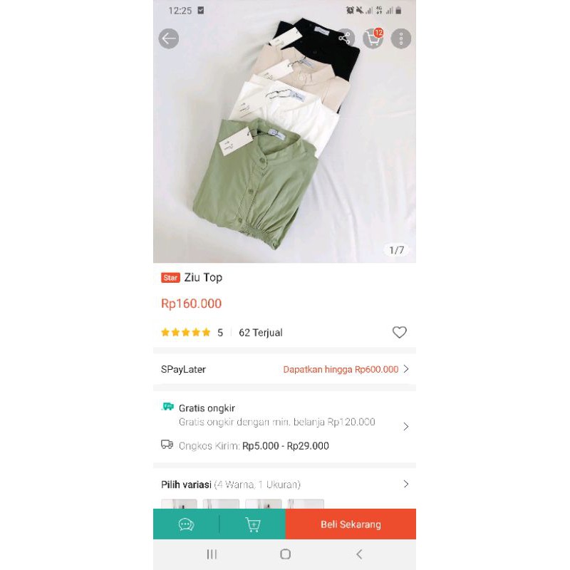 Preloved Ziu Top Dima HF