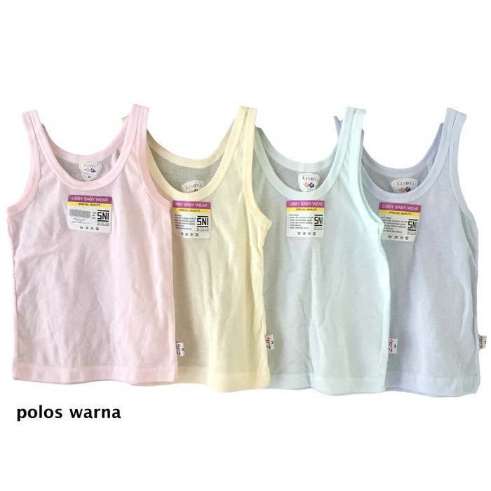 LIBBY Baju Bayi Murah Singlet Kaos Dalam Polos Putih dan LIBBY Baju Bayi Murah Singlet Kaos Dalam Polos Putih dan