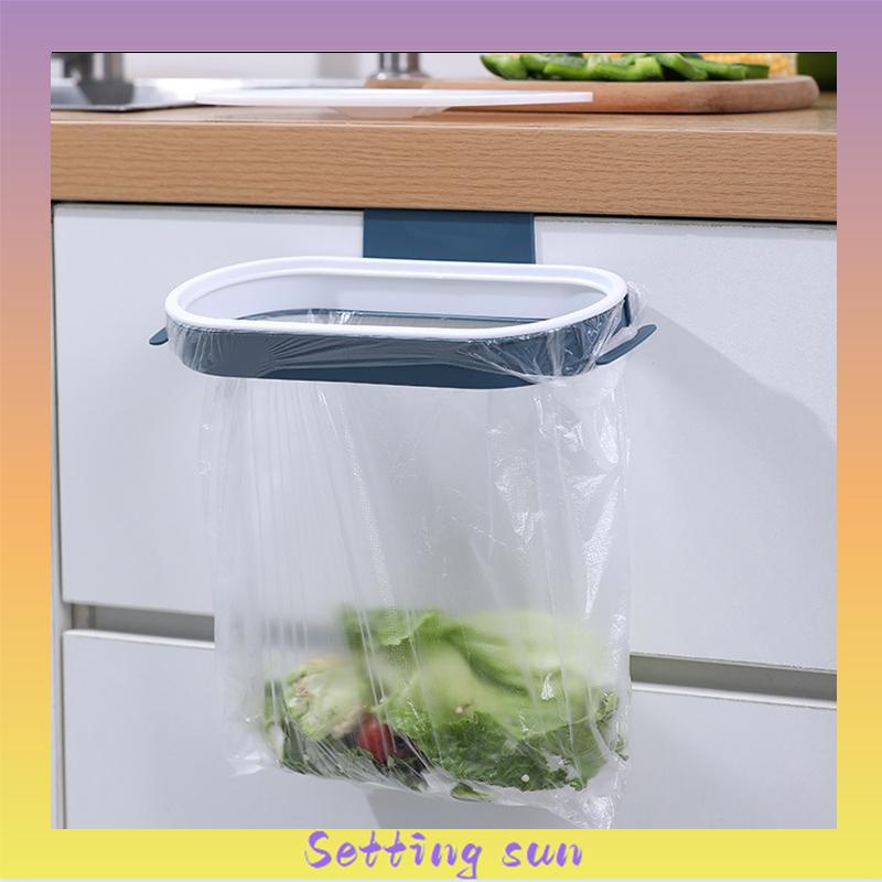 [COD Ready Stock] Tong Sampah Gantungan Dapur Dengan Penutup / Trashbag Holder With Lid / Sampah / Trashbag TN