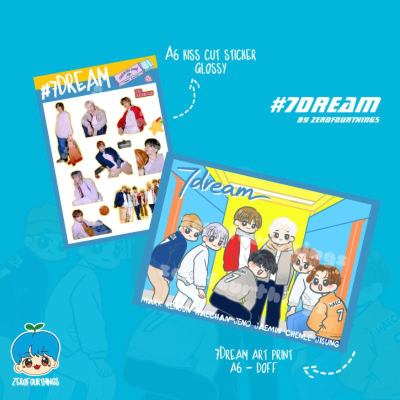 READY STOCK NCT DREAM "7DREAM" ART PRINT + STICKER