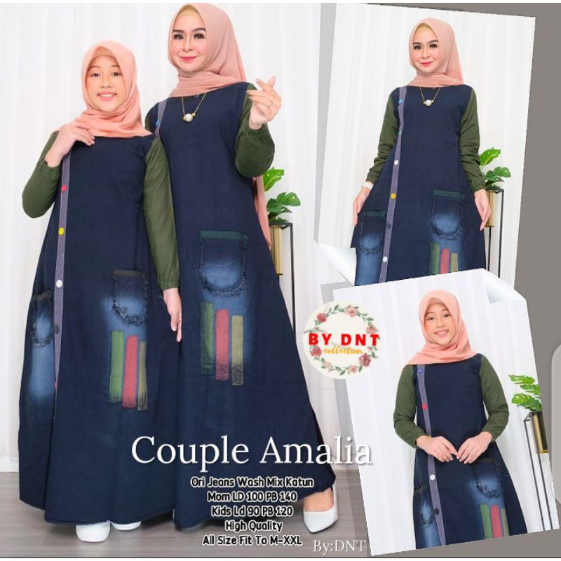 Couple ibu anak couple jeans gamis ibu anak Couple Amalia