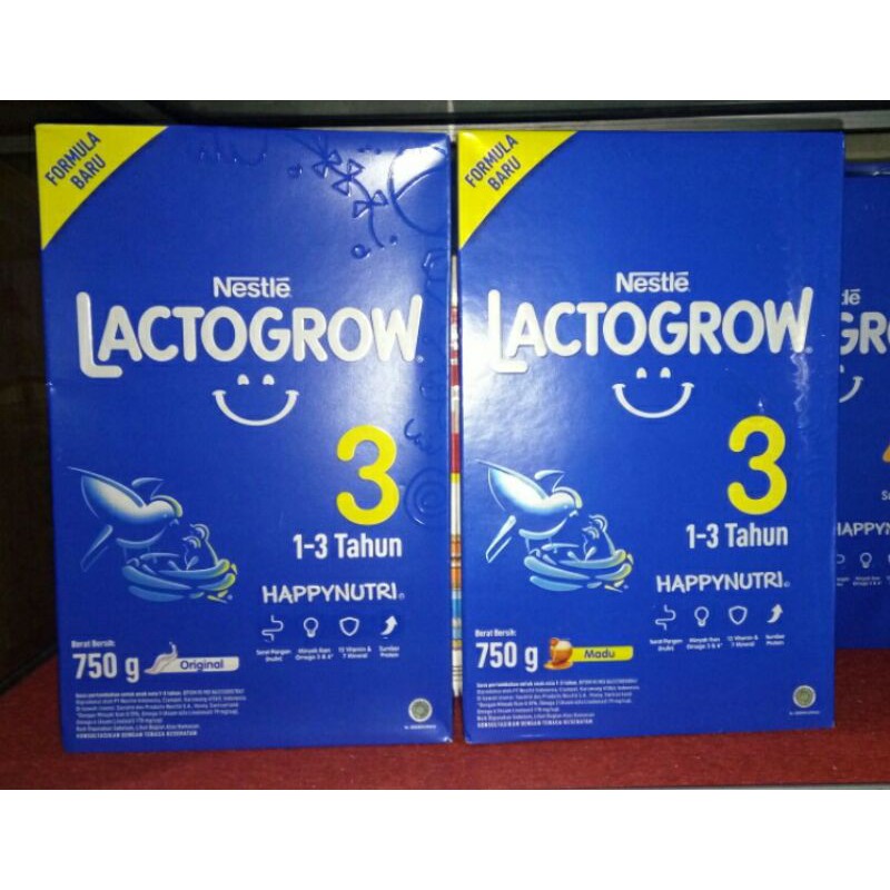 Lactogrow 3 / Lactogrow 4 madu / plain / vanila