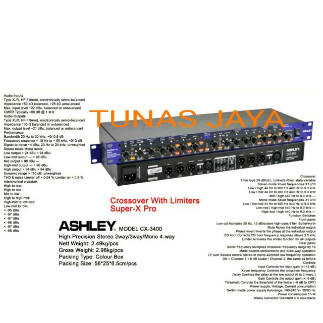 CROSSOVER ASHLEY CX-3400 / CX3400 / CX3400 ASHLEY ORIGINAL