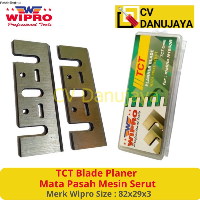 TCT Blade Planer / Mata Pasra Pasah Mesin Serut Ketam SIze 82mm Wipro