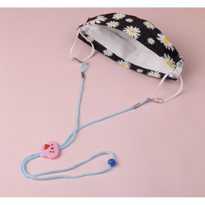 Strap Masker 2in1 dewasa dan anak / Tali kalung Masker rantai Korea/ Konektor Hijab pasmina headloop