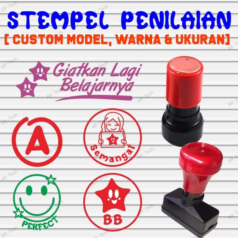 

Stempel Penilaian Anak PAUD / TK / Nilai / Karakter / Bintang / Senyum (satuan)