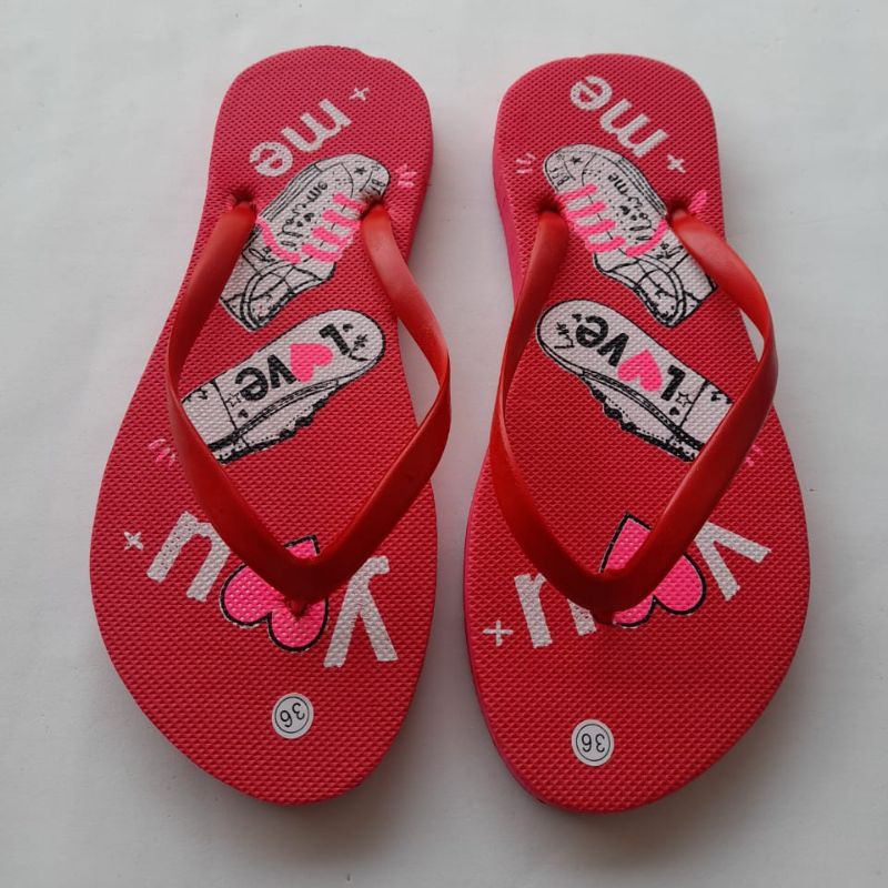 Sandal Jepit Motif Sablon Hello Kitty