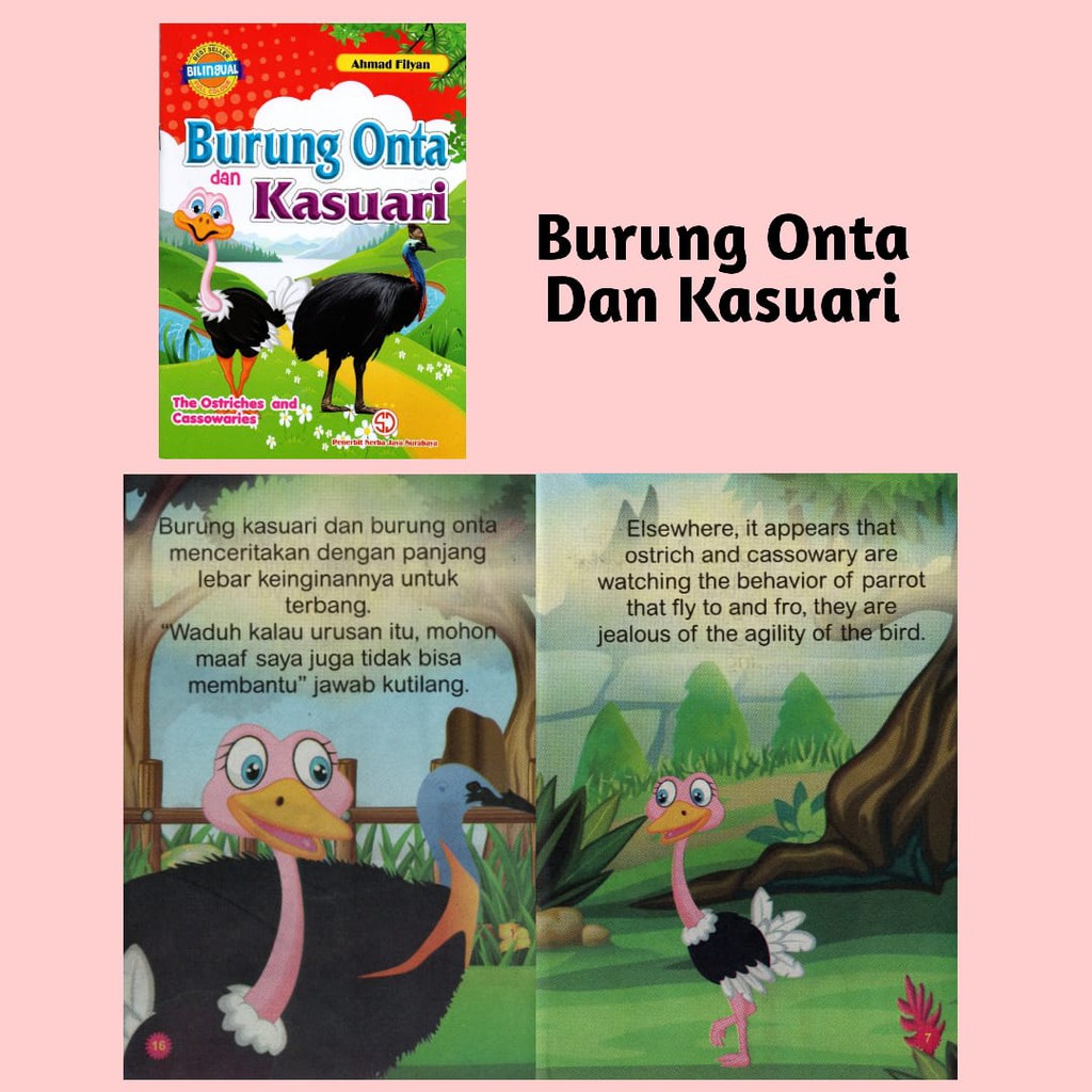 Buku Cerita Anak Dongeng Hewan Binatang Fabel Serba Jaya Best Seller Bilingual Murah Shopee Indonesia