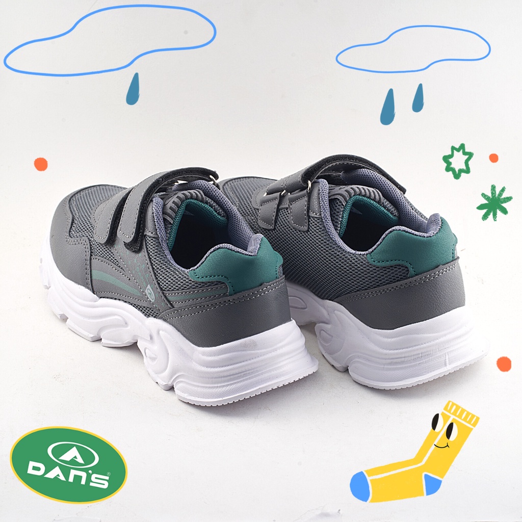 Dans Hadrian Sepatu Sneakers Anak Laki-Laki - Grey