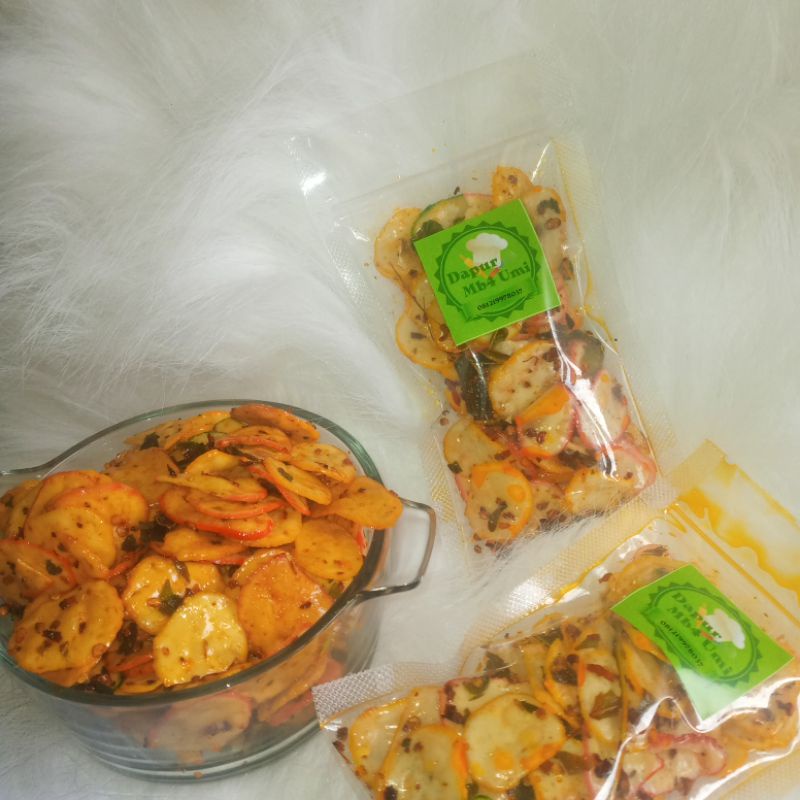 

kerupuk Bantet mercon daun jeruk