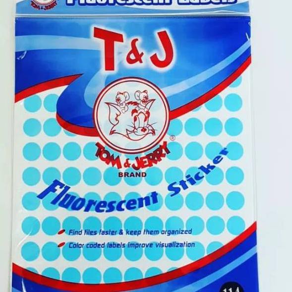 

[TERLARIS] LABEL BULAT T&J NO 114 ANEKA WARNA