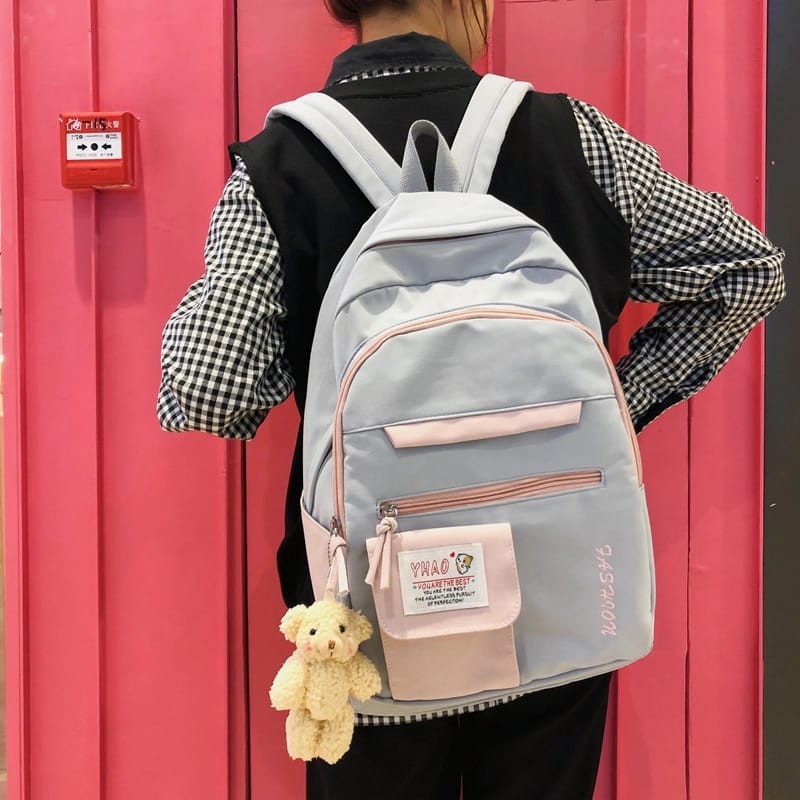 Should Bag - Tas Ransel Sekolah Anak Wanita Dan Pria Terbaru 2021 Kekinian Motif Carakter Yhao Korean Style Murah