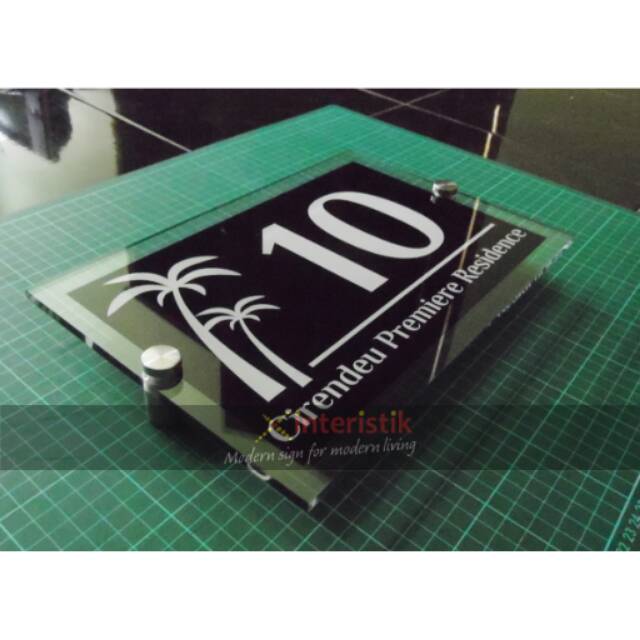 

Nomor Nomer Rumah Akrilik Acrylic Modern Motif Pohon Palem