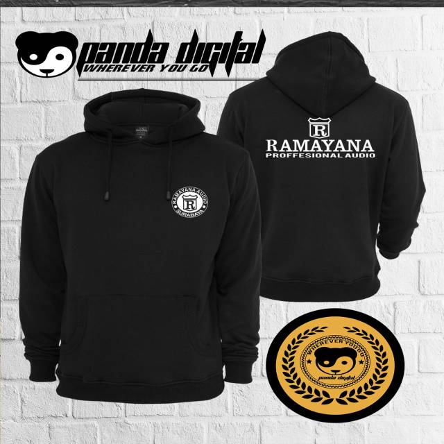 JAKET RAMAYANA AUDIO SOUND SYSTEM SWEATER HOODIE ZIPER  FLEECE CATTON PREMIUM