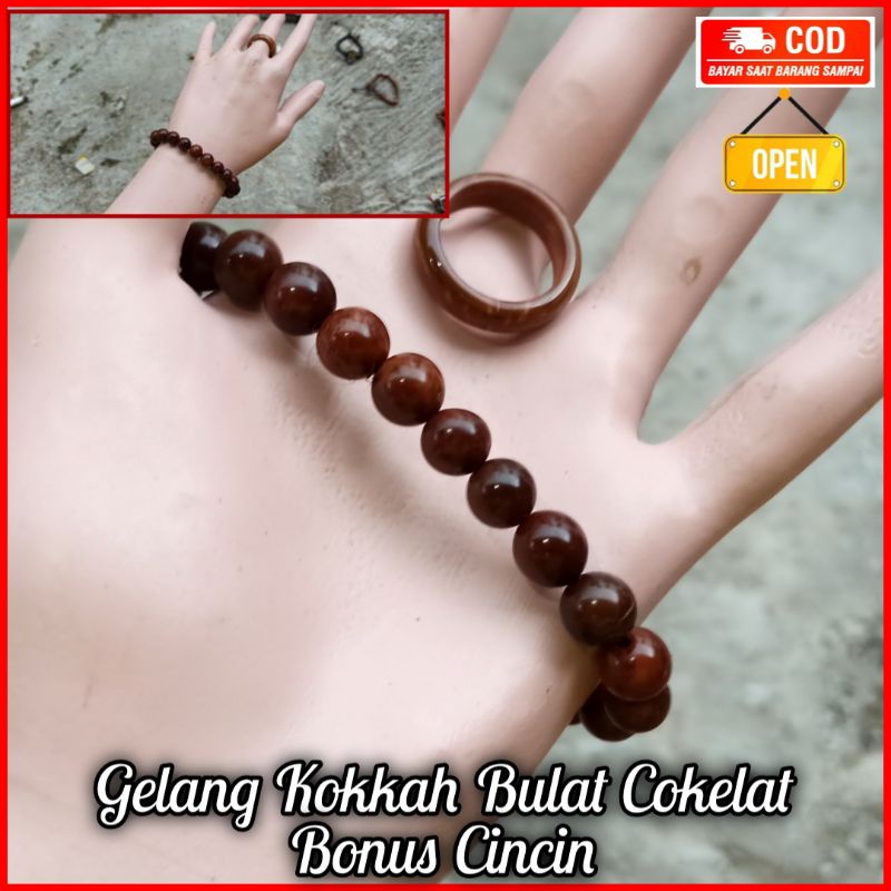 Gelang Kokkah Bulat Sedang Gratis Cincin Gelang kokka kaukah kokah koka