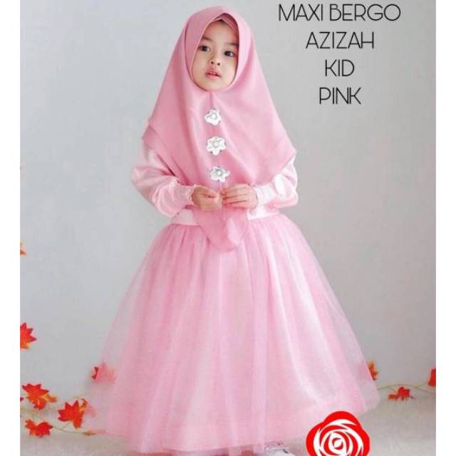 MAX KID AZIZAH / SYARI ANAK MODIST / BAJU LEBARAN ANAK CANTIK IMUT