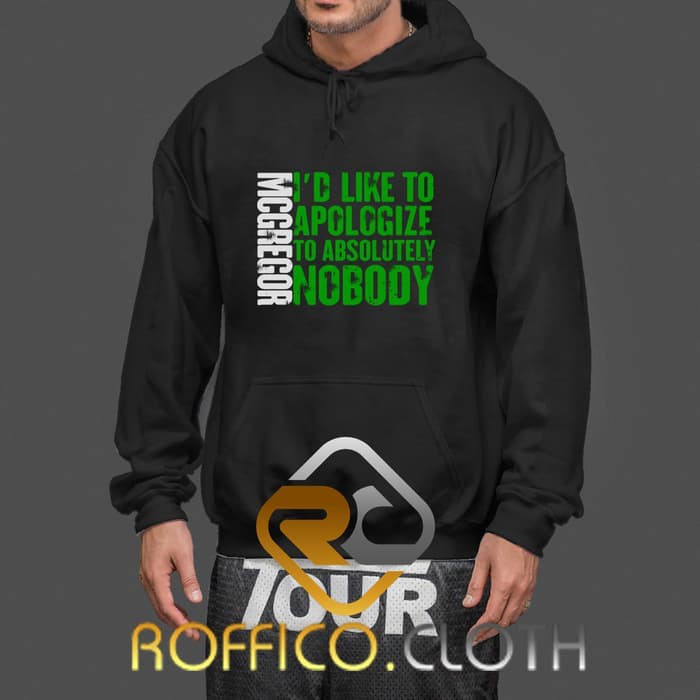 Jaket Hoodie Logo UFC Conor McGregor No Body - Roffico Cloth