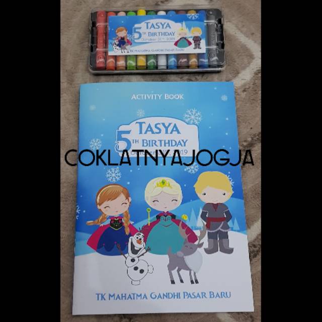 

(PO 13hr kerja, MIN 12) Birthday Souvenir Set Buku Aktivitas dan Crayon Standar