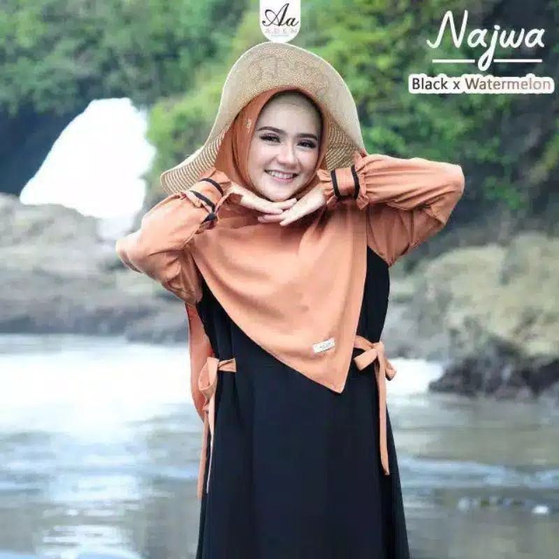 GAMIS/DRESS GAMIS MUSLIM REMAJA NAJWA/GAMIS MUSLIM BUSUI TERBARU