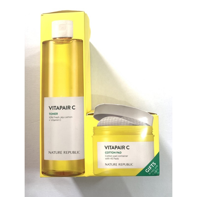 VITAPAIR C TONER NATURE REPUBLIC FREE COTTON PAD