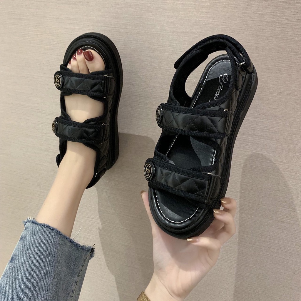 TBIG [COD] Sandal Tali OCHANNEL Wanita Import Korea Style Santai Wanita Remaja