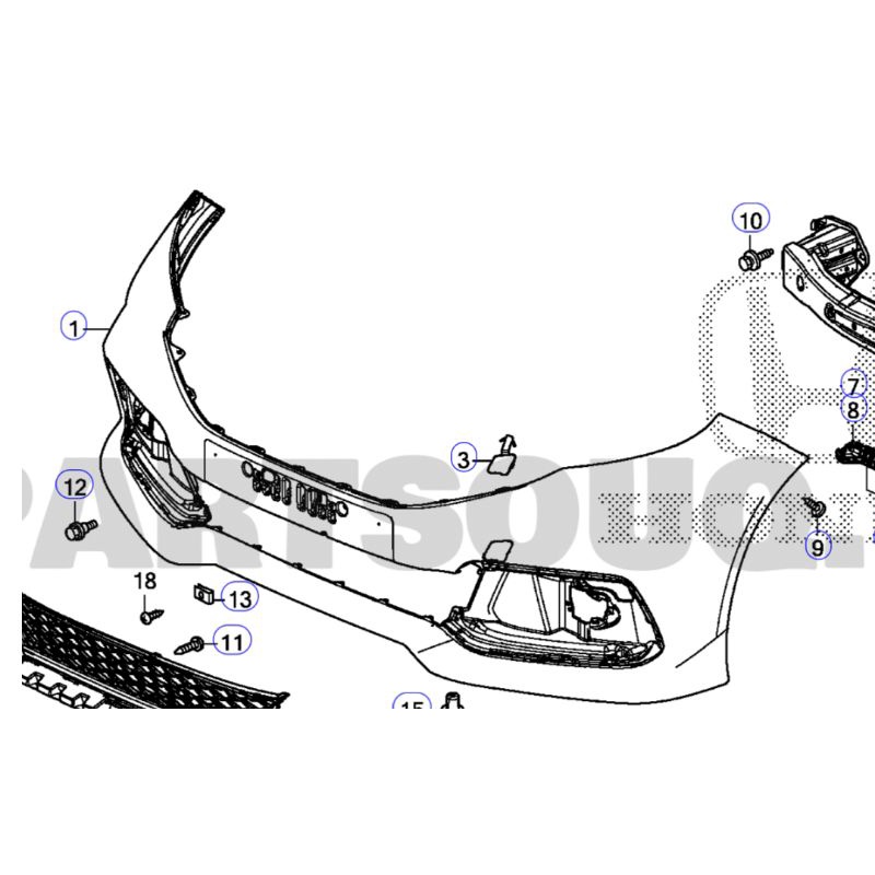 bumper Mobilio RS 2015-2020