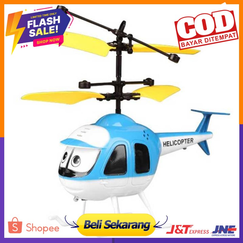 COD Mainan Anak Helikopter  dengan Kontrol Sensor