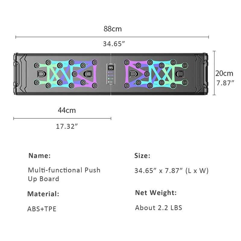 Alat Bantu Papan Push Up Olah Raga Fitness Training Board LCD Display