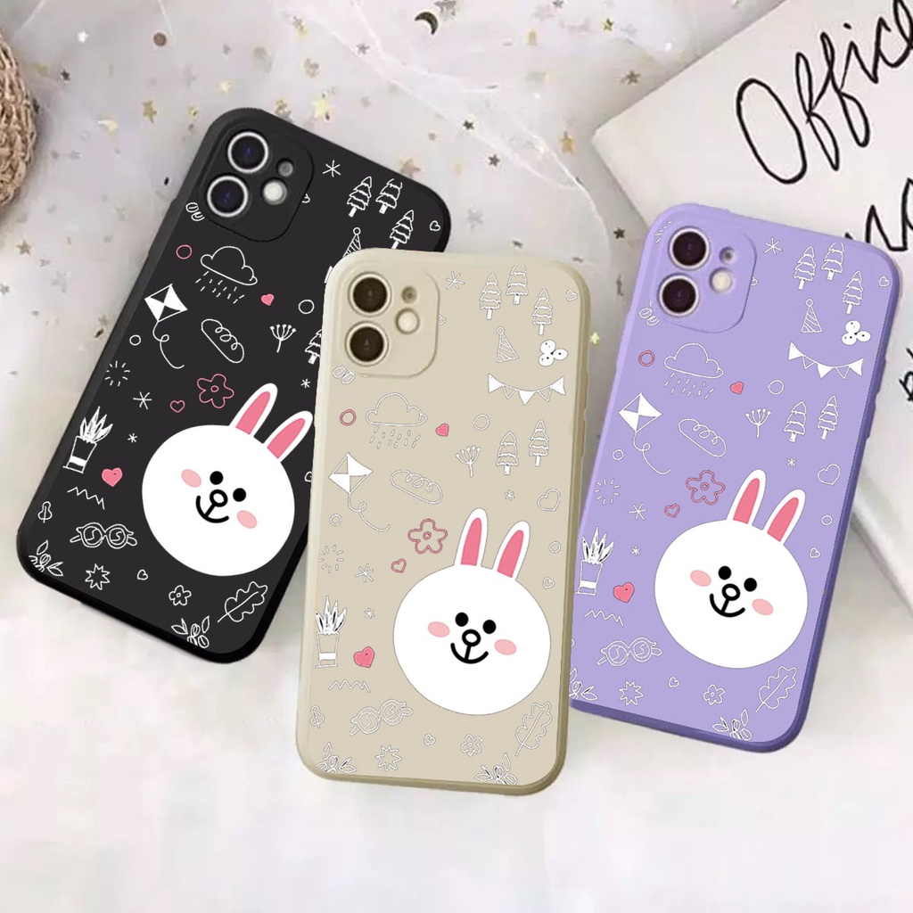 DC CASE REALME C15 / C20 / C21 / C21Y / C35 NEW CASE MACARON RABBIT CUTE