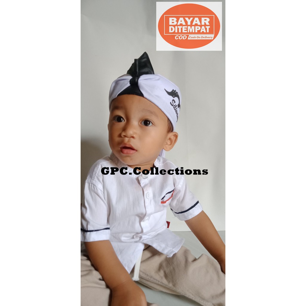 Blangkon Sunda Putra Siliwangi / Ikat Kepala Sunda Siliwangi Anak / Blangkon Siliwangi Bayi Bayar COD