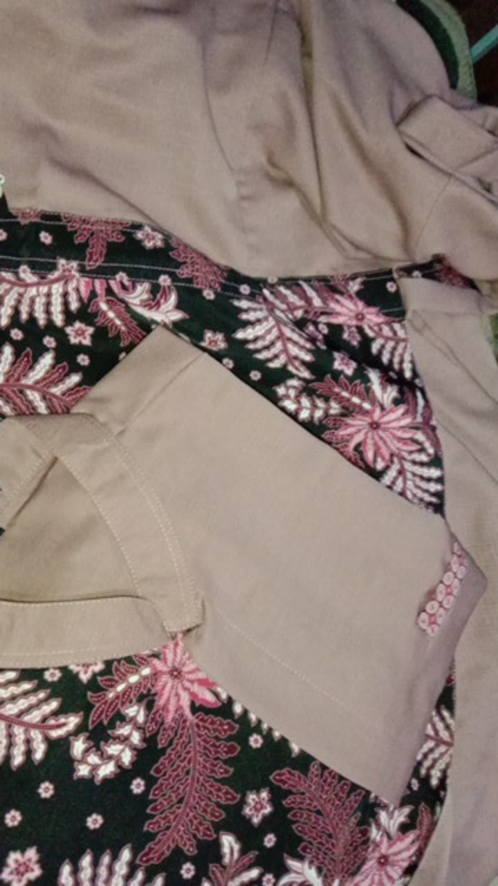Baju Muslim Gamis Sabiya Batik Couple