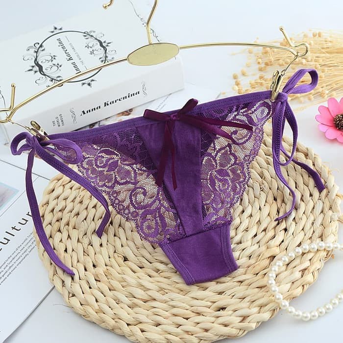 G String Sexy CD Celana Dalam tali samping Lace Import Murah C111 - Un