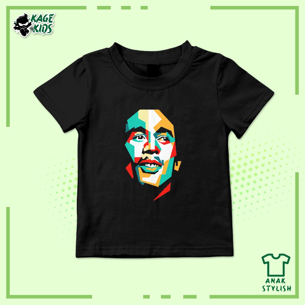 Kaos Distro Anak BOB MARLEY STYLISH Laki Laki dan Perempuan / Umur 1-10 Tahun / Custom Request / Ter
