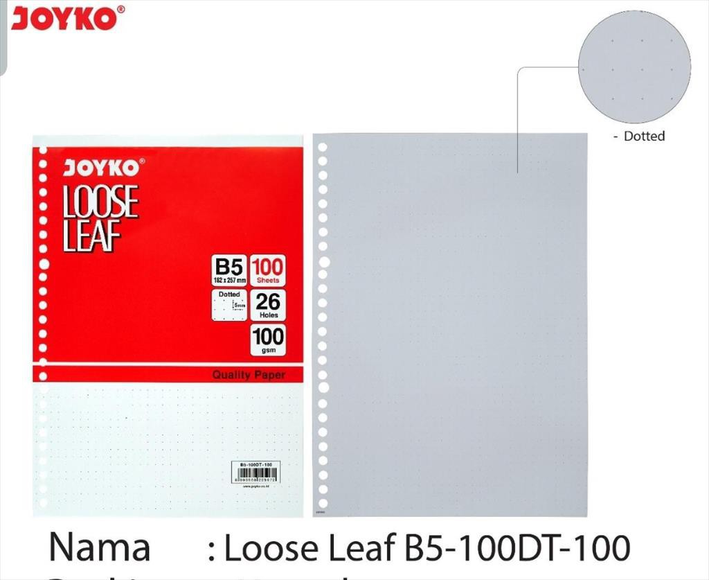 

Isi File Loose Leaf B5-100 TITIK Joyko