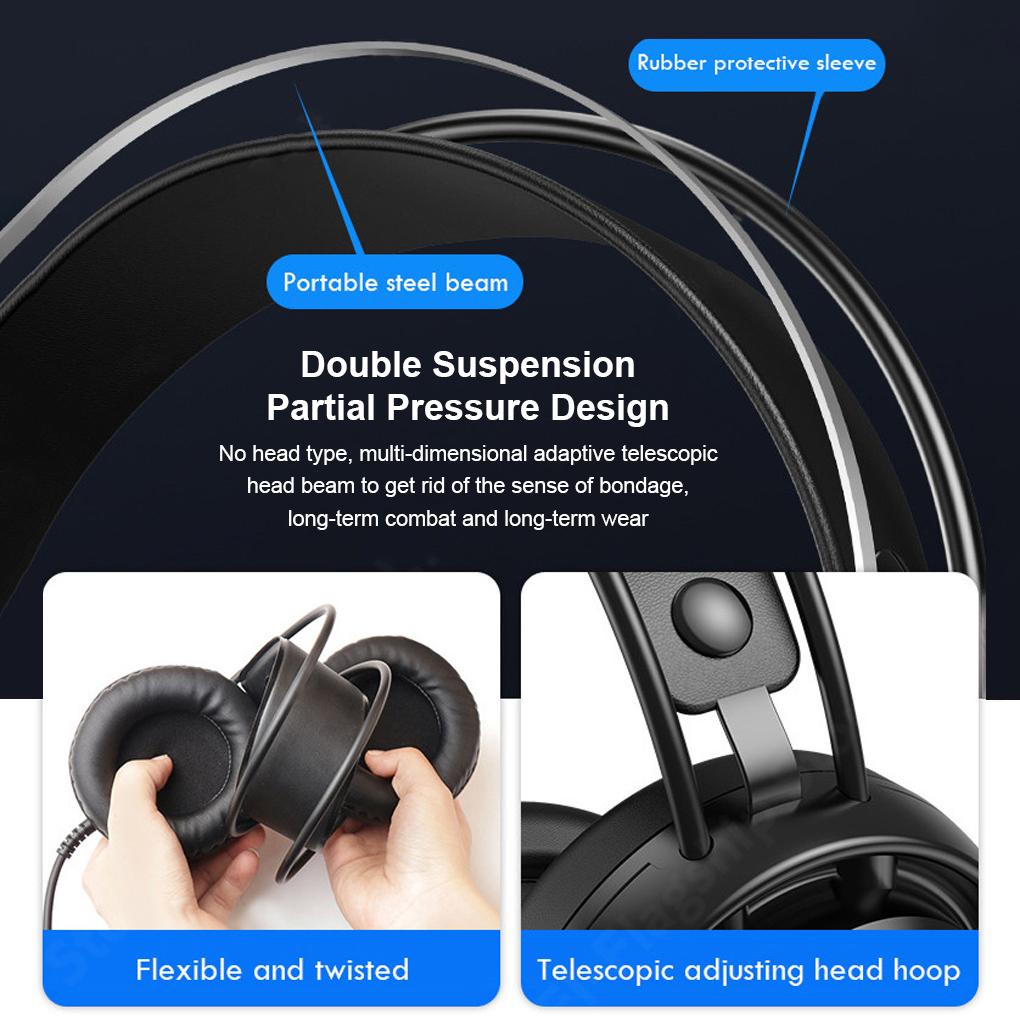 Lenovo G30 Headphone Gaming Kabel Dengan Kontrol Volume Untuk Komputer / Laptop (house2020)