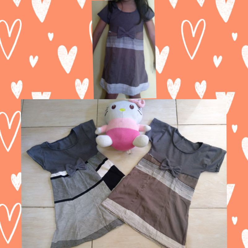 TOKO MURAH ONLINE Dress anak motif garis /baju anak/setelan anak/grosir baju anak/atasan anak
