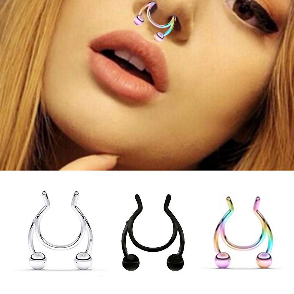 BP0150 - Nose Ring Clip On Anting Jepit Hidung Tanpa Tindik Bollywood Lebaran Idul Fitri Hari Raya Arabian Timur Tengah