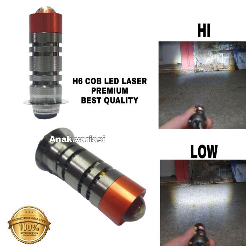 LAMPU DEPAN MOTOR MATIC H6 LED LASER 12V 32W AC DC/LAMPU MOTOR H6 BEBEK LED LASER/BOHLAM DEPAN LED LASER COB 32W 12V SUPER TERANG/LAMPU DEPAN H6 COB LED LASER PREMIUM/LAMPU MOTOR LED CAHAYA PUTIH/LAMPU MOTOR AC DC/BOHLAM DEPAN LED-1